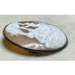 画像5: ビクトリア時代のシェルカメオブローチ