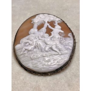画像3: ビクトリア時代のシェルカメオブローチ