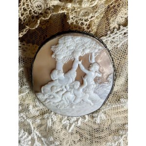 画像17: ビクトリア時代のシェルカメオブローチ