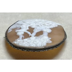 画像6: ビクトリア時代のシェルカメオブローチ