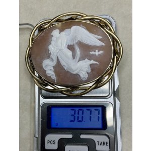 画像11: ビクトリア時代のシェルカメオブローチ