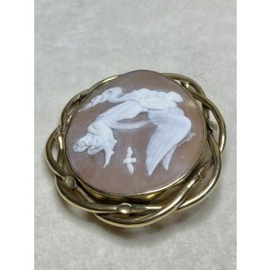 画像9: ビクトリア時代のシェルカメオブローチ