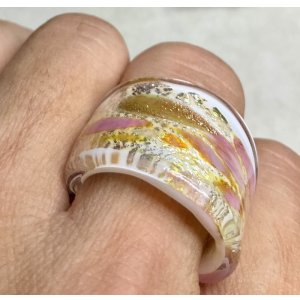 画像2: ベネチアンガラスのビンテージリング1940年イギリス