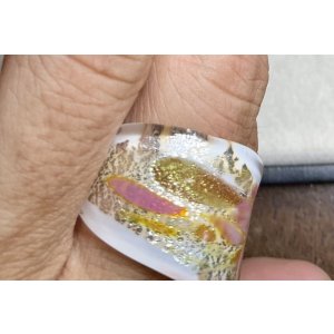 画像14: ベネチアンガラスのビンテージリング1940年イギリス