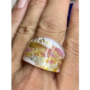 画像13: ベネチアンガラスのビンテージリング1940年イギリス