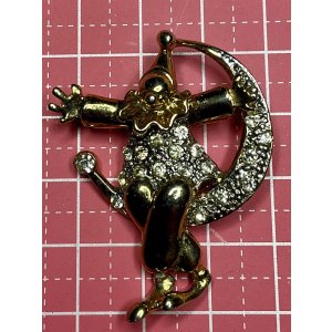 画像9: ピエロと月のビンテージブローチ1960年イギリス