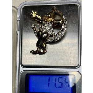 画像8: ピエロと月のビンテージブローチ1960年イギリス