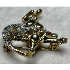 画像5: ピエロと月のビンテージブローチ1960年イギリス