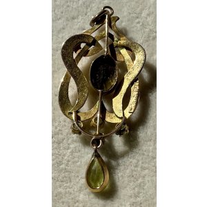 画像10: アール・ヌーヴォーの綺麗なペリドットのペンダントトップ1910年イギリス