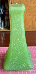 綺麗な細工のウランガラス花瓶1930年日本