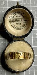 最強のお守り　MIZPAゴールドリング　1872年イギリス18金
