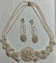素晴らしいシードパールネックレス&イヤリングセット1860年イギリス