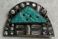 綺麗なペーストのクリップブローチ1930年イギリス