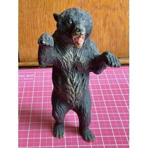 画像1: 小さいけど迫力満点の木彫りベア1900年ドイツ