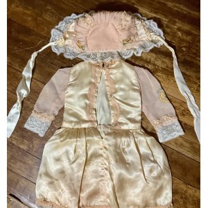 画像1: アンティークドールドレスセット1890年フランス
