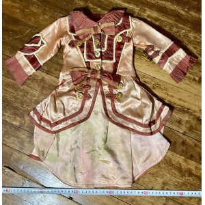 画像1: アンティークドールドレス1890年フランス