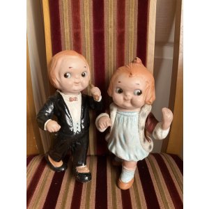 画像1: レアなグレースドレイトン作アイディアル社キャンベルキッズ　コンポジショングーグリードール1916年