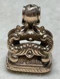 水晶のシールのゴールドペンダントトップ1860年イギリス