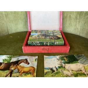 画像1: 3種類の図柄に変えられる木製パズル1920年イギリス