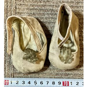 画像1: アンティークドールレザーシューズ1920年イギリス