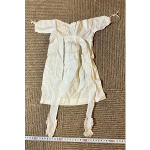 画像1: アンティークドールコットンドレス1900年イギリス