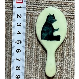 画像1: アンティークドールねこミラー1940年イギリス