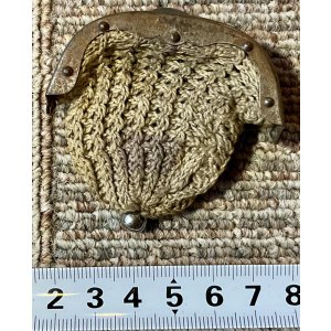 画像1: アンティークドールバッグ1900年フランス