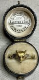 つぶらな瞳が可愛いキツネの指輪1890年イギリス