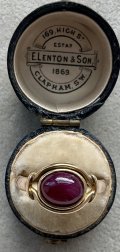 淡い色合いが素敵なルビーの指輪1900年イギリス