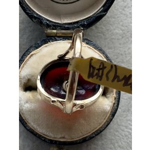 画像9: 赤い惑星のようなガーネットリング1880年イギリス