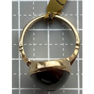 画像2: 赤い惑星のようなガーネットリング1880年イギリス