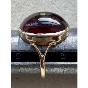 画像4: 赤い惑星のようなガーネットリング1880年イギリス