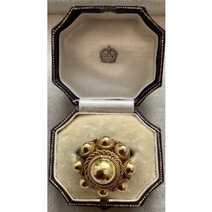 画像1: 丸くて可愛いビクトリアンゴールドリング1880年イギリス
