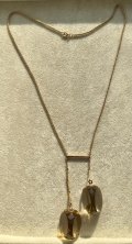 光り輝く大粒のシトリンペンダント1920年イギリス(1860年)