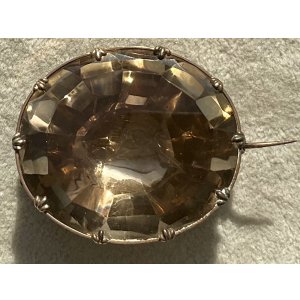 画像1: ジョージアン1780年の大きくて素晴らしいシトリンのブローチ