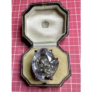 画像1: キラキラにハートが巻き付くビンテージリング1960年イギリス
