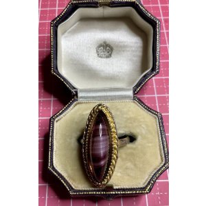画像1: パープルが綺麗なビンテージリング　1940年イギリス