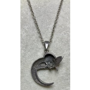 画像5: ムーンエンジェルのシルバーペンダント1920年イギリス