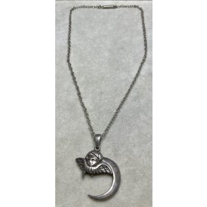 画像12: ムーンエンジェルのシルバーペンダント1920年イギリス