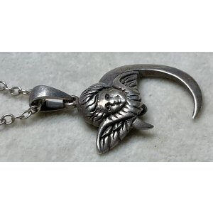 画像9: ムーンエンジェルのシルバーペンダント1920年イギリス