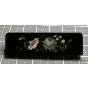 画像1: メノウ、サンゴ、トルコ石を象嵌して絵画に仕上げるフローレンスモザイク　イタリア1880年