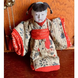 画像1: 珍しい髪型の明治の豆人形