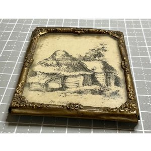 画像7: ムーミンの世界観のプリントが入ったアンティークフォトフレーム1880年イギリス