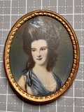 素晴らしいミニチュアの絵画　ミニアチュール　1900年イギリス