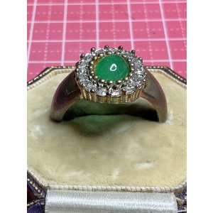 画像5: 綺麗なグリーンのビンテージリング1960年イギリス