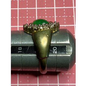 画像2: 綺麗なグリーンのビンテージリング1960年イギリス