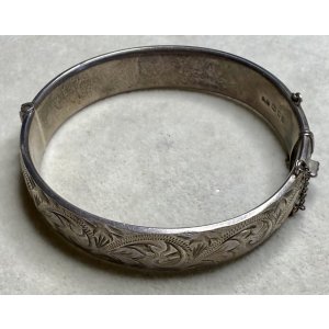 画像1: 素晴らしい作りのシルバーブレスレット1920年イギリス