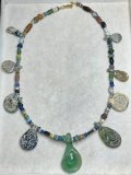 ビザンチウム古代東ローマ帝国シリア近郊出土品ネックレス　5-6世紀