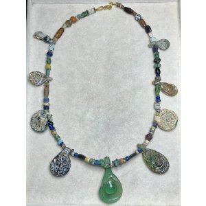 画像1: ビザンチウム古代東ローマ帝国シリア近郊出土品ネックレス　5-6世紀