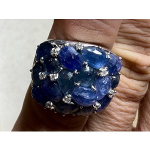 画像7: 綺麗なサファイアのリング1960年イギリス